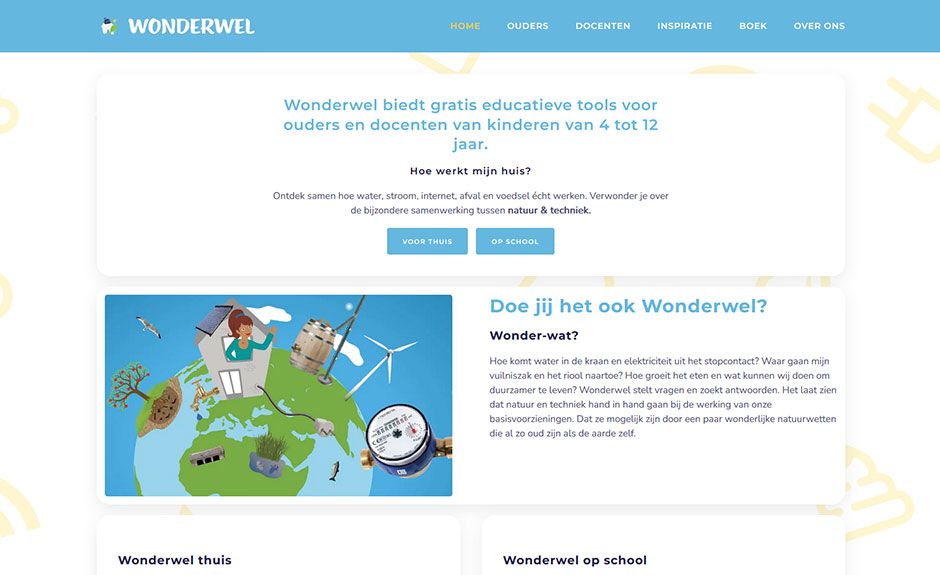 Wonderwel website by Skattig
